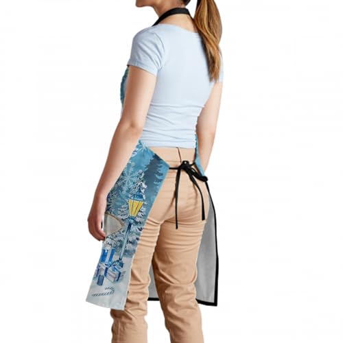 Imiss Waterproof Stain-Resistant Cooking Chef Aprons for Grill BBQ Baking 27 X 31 Inch - color: Cat