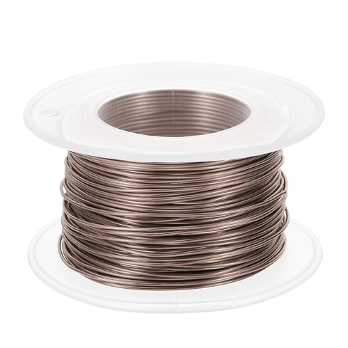 PATIKIL 20 Gauge 0.8mm Aluminum Craft Wire, 98.4Ft Metal Wire Armature Bendable Wire for Jewelry Making Metal Wrap DIY, Brown - color: Brown, size: 0.8 mm x 30 m