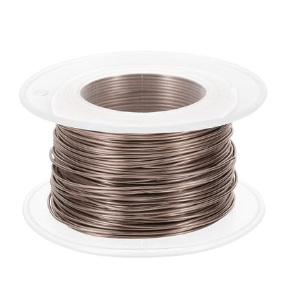 PATIKIL 20 Gauge 0.8mm Aluminum Craft Wire, 98.4Ft Metal Wire Armature Bendable Wire for Jewelry Making Metal Wrap DIY, Brown - color: Brown, size: 0.8 mm x 30 m