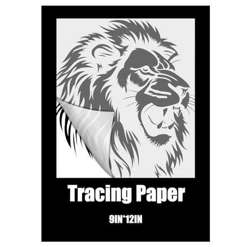 Epakh Tracing Paper 360 Sheets, 9 x 12 Inch Tracing Paper for Drawing | Transparent Vellum Papers, for Printer, Pencil Sketching Drawing, DIY Crafts, Wax Printing, Calligraphy - size: 9 x 12 Inch