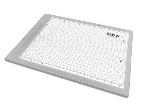 Cutterpillar Glow Classic Light board — LED Light Board & Cutting Mat — 13"×19" — 4 Brightness Levels, Non-Slip, Self-Healing & Magnetic Compatibility — For Quilting, Sewing, Tracing & Paper Crafts - style: Glow Classic