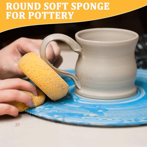 30 PCS Round Paint Sponges,2.9 inch Pottery Sponges - size: 30pcs-2.9inch