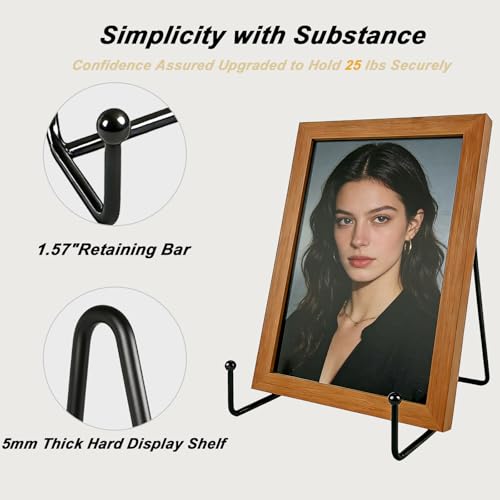 5 Pack 10 Inch Plate Stands Metal Display Holder Bracket Stand