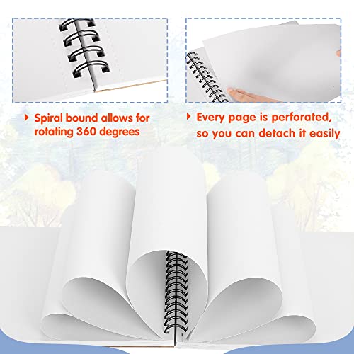 FIXSMITH 9"X12" Sketch Book, 100 Sheets, 68 lb/100gsm Sketchbook, 2 Pack | Acid Free Drawing Paper | Top Bound Artist Sketch Pad | for Kids, Beginners, Artists & Professionals | Bright White - color: Tan, size: 9"x12"-2 Pack