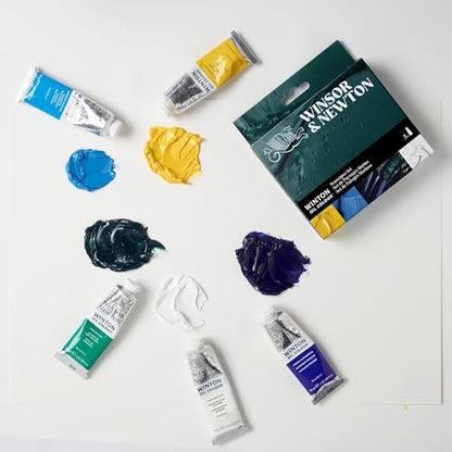 Winsor & Newton Winton Oil Color Paint Set, Seascape, 5 x 37ml Tubes - style: Seascape - 5 x 37ml