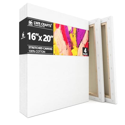 Stretched Canvas 16" X 20" Pack of 4 - size: 16"x20"x4