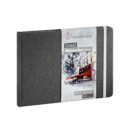 Hahnemuhle Toned Gray Watercolor Book A6, 30 Sheets - size: 10.5cm x 14.8cm