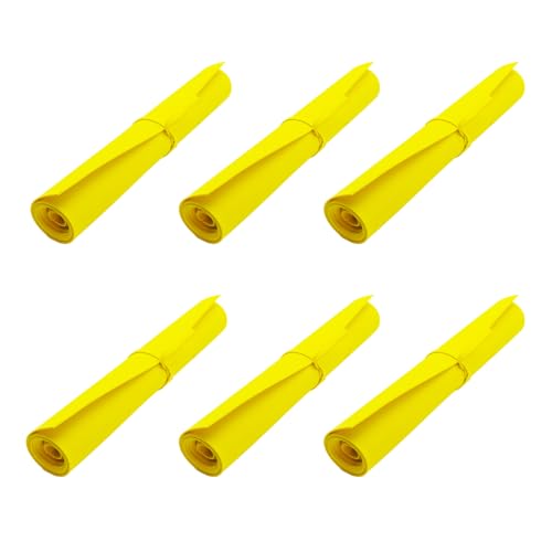 EVA Foam Roll | High Density 85kg/m3 | 2mm Thick | 48"x14" | Ideal for Cosplay, Crafts, DIY Projects (Yellow 6pcs) - color: Yellow 6pcs