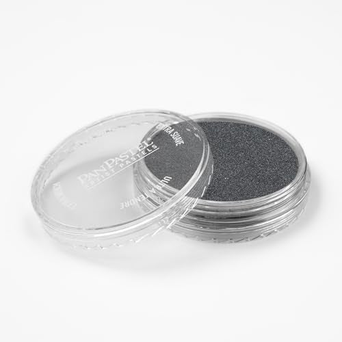PanPastel Artist Pastels by GOLDEN, Pearl Medium Black (Fine), 2.44” / 62mm Pan Diameter, Professional Artist Pastels, Unique Pan Format (cake-like) - color: Pearl Medium - Black FINE, size: 1 Count (Pack of 1)