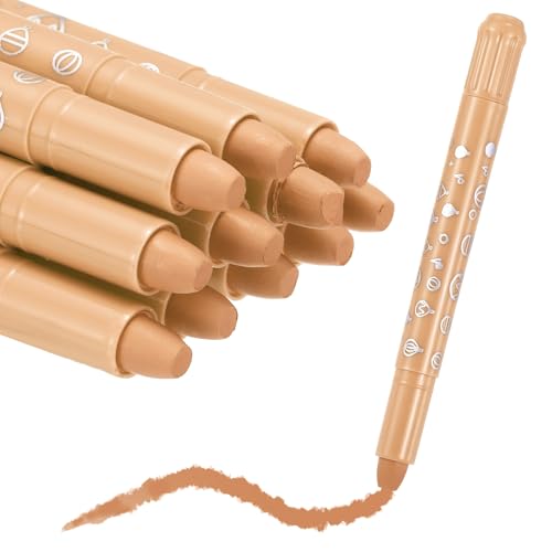 MECCANIXITY Twist Crayons, Twist Crayons Gel Watercolor Set Washable Silky Smooth for Arts Drawing DIY Craft Project Coloring Supplies Gift(Light Orange, Pack of 11) - color: Light Orange