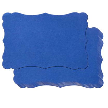 50 Pack Blank Kraft Greeting Cards, Blue, 5x7IN | Thick Cardstock Paper, For DIY Gift Cards, Menus, Baby Shower Invitations, - color: Blue, size: 5x7IN
