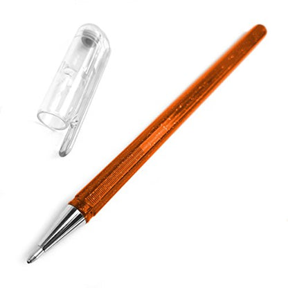Pentel Hybrid - Dual Metallic Pens - Liquid Gel Rollerball Pens - K110 - Assorted Colours - Set of 8