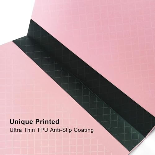 18"x12" Self Healing 3 Layer Folding Cutting Mat, Non-slip Non-reflective, Great for Crafts, Quilting, Sewing, Scrapbooking Molandi Pink (Molandi Pink)