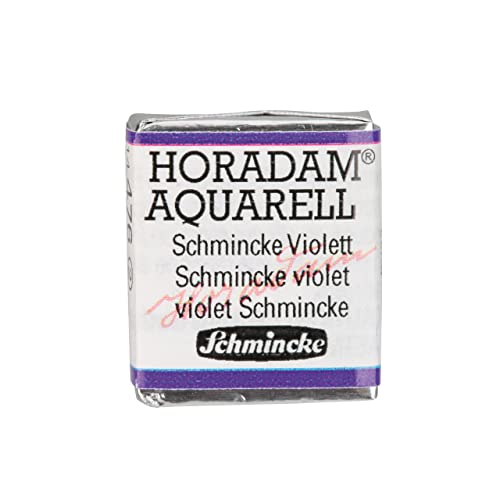 Schmincke - HORADAM® AQUARELL - Finest Artists' Watercolors, 476 Schmincke Violet, 14 476 044, 1/2 pan - color: 476 Schmincke Violet