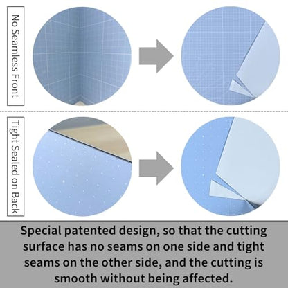 iMAT Flip Cutting Mat A2. Double-Sided, Foldable, CM Grid, Light Green