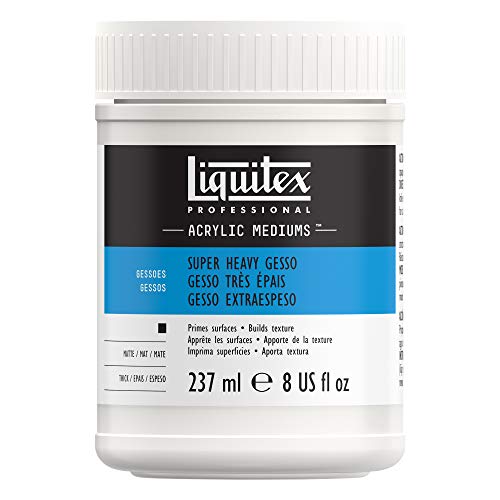 Liquitex Professional Gesso Surface Prep Medium, 237ml (8.0 oz), Super Heavy - color: Super Heavy, size: 8 Fl Oz (Pack of 1), style: 8-oz