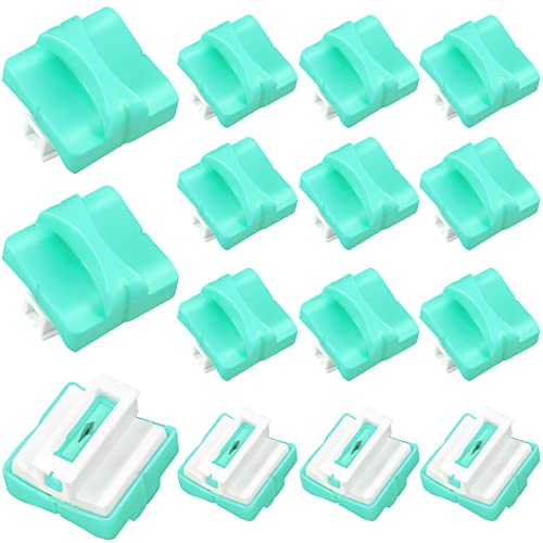 15 Pieces Paper Cutter Replacement Blade with Security Safeguar Paper Trimmer Blades Refill(Mint Green) - color: Mint Green
