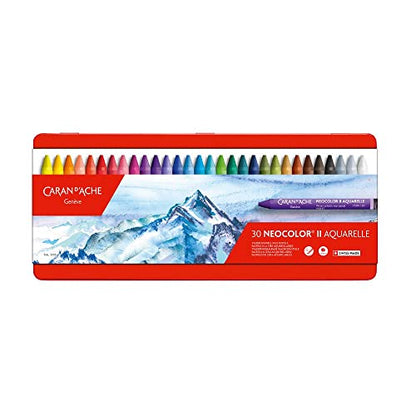 Caran d'Ache Classic Neocolor II Water-Soluble Pastels, 30 Colors - style: 30 Colors