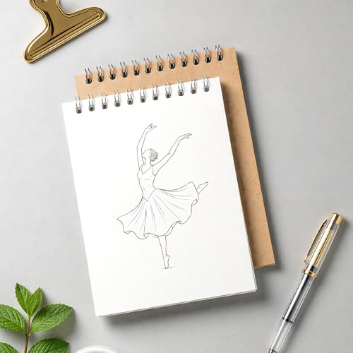 HEIHAK 30 Pack A6 Sketch Notebooks, 120 Pages 60 Sheets Top Spiral Bound Pocket Sketchbooks, Small Spiral Notepads Sketch Pads Bulk for Drawing, Sketching, Painting, Writing, Crafting, 4" x 6" - size: A6 120 Pages 30 PCS