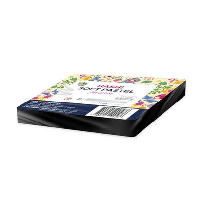 HA SHI Soft Chalk Pastels for Adult Artists, White, 6 Square Sticks - color: White (6 Sticks)