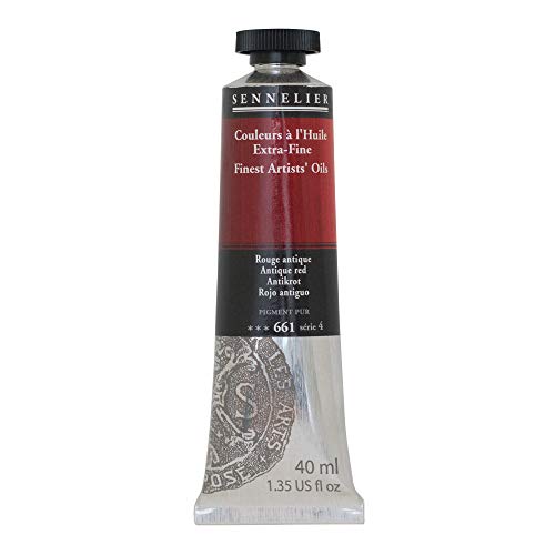SENNELIER Artists' Extra Fine Oil, 40 ml Tube, Series 4, Antique Red, (10-130411-661) - color: Antique Red, size: 1.35 Fl Oz (Pack of 1)