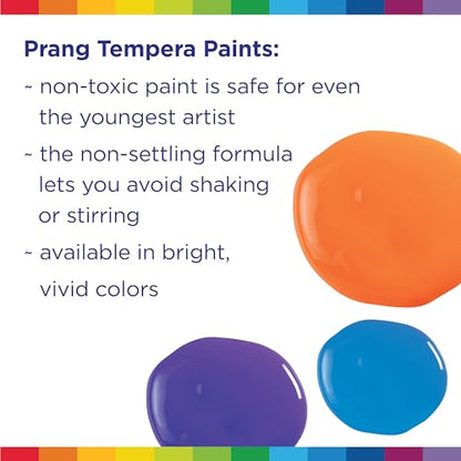 Prang Ready-to-Use Tempera Paint, Red, 32 Oz., 1 Count - color: Red