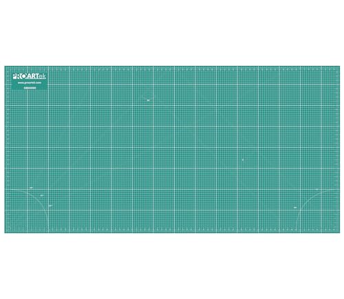 PK00013 Model GBM4080 Series 40" x 80" Professional Cutting Mat; Double-Sided Green/Black; Self-Healing; For Graphic Arts, Hobbies, Sewing, Scrapbooking, and other Cutting Projects - size: 80"L x 40"W