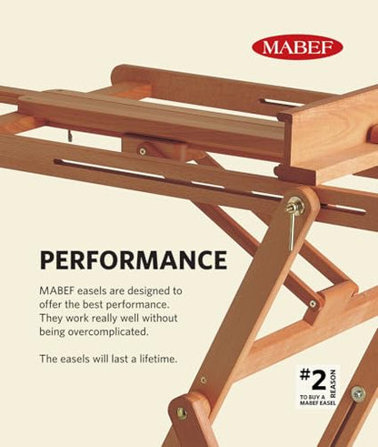 Mabef M/16 Table Easel,Oiled Beech-Wood Miniature Desktop Easel with Adjustable Canvas Height & Angle – Lightweight 0.4 kg/Max Load 0.5 kg – Made in Italy - style: Contemporary