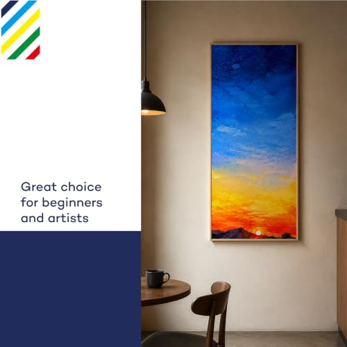 Large Canvas for Painting 16x40 Inch 3-Pack, 12.3 oz Triple Primed 100% Cotton Stretched Canvas, Blank Large Canvases for Oil Paint Acrylics Pouring & Wet Art Media - size: 16"x40"(3-Pack), style: Studio