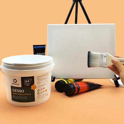 Artecho White Gesso 64oz / 1.89L - color: white, size: 64 Fl Oz (Pack of 1)