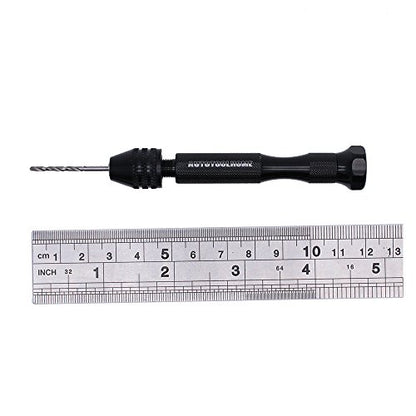 Precision Pin Vise Hand Drill Manual w/Micro Twist Drill Bits Set 0.5-3.0mm | Rotary Tool Craft Drill for Jewelry Making, Wood, Plastic, Resin, PCB,Miniature, Beads, Clay Etc Manual Making DIY Drilling