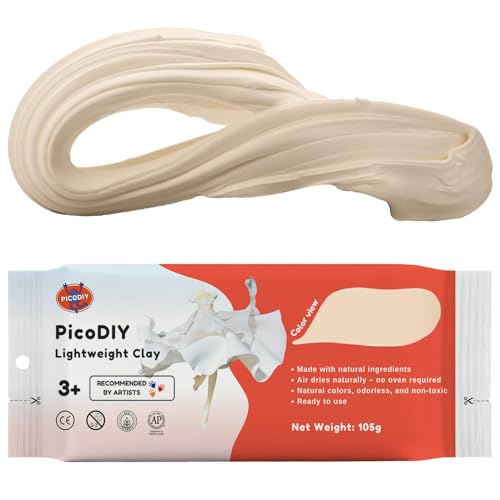 Air Dry Clay Lightweight, Flexible Modeling Clay for Adults Arts and Crafts | Professional & Moldable, Soft & No-Stick, Polymer Clay for Sculpting, Molding,Anime Figures,Making Costumes,DIY Projects - color: Skin