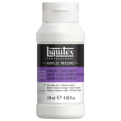 Liquitex Professional Effects Medium, 118ml (4-oz), Slow-Dri Fluid Retarder - color: Slow-Dri Fluid Additive, size: 4 Fl Oz (Pack of 1), style: 4-oz