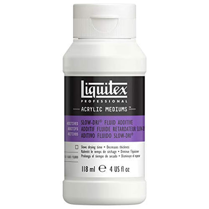 Liquitex Professional Effects Medium, 118ml (4-oz), Slow-Dri Fluid Retarder - color: Slow-Dri Fluid Additive, size: 4 Fl Oz (Pack of 1), style: 4-oz