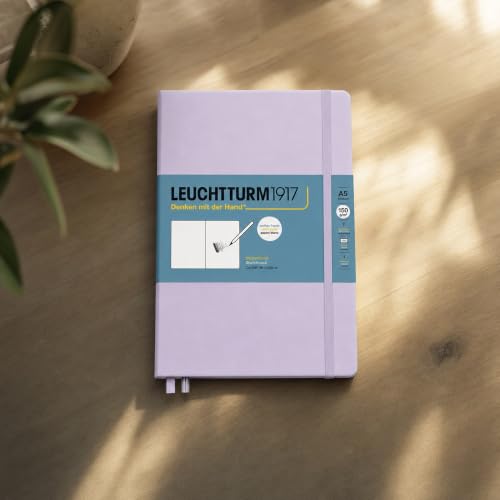 Leuchtturm1917 - Medium A5 Hardcover Sketchbook (Lilac) - 112 Pages of 150g/m² Paper - color: Lilac, size: Medium (A5)