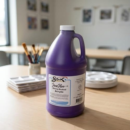 Sax Heavy Body Acrylic Paint for School and Arts and Crafts Use, Violet, 1/2 Gallon