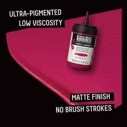 Liquitex Acrylic Gouache Paint Set, 6 x 59ml (2-oz), Primaries | Ultra pigmented, low viscosity, flat matte finish, no brush strokes, permanent & non-cracking & perfect for color-blocking - style: Primaries Set 6 x 59ml (2-oz)