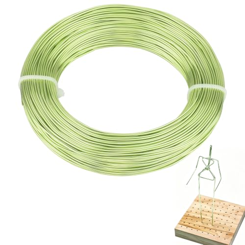 18 Gauge Aluminum Craft Wire, 164FT 1mm Bendable Metal Wire for Jewelry Making, Wreath Making, Beading(Neon Green) - color: Neon Green
