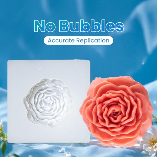 LET'S RESIN Silicone Mold Making Kit 72oz, 20A Non-Toxic Silicone Rubber | Platinum Translucent Silicone for Mold Maker, Beginners, Ideal Liquid Silicone for Casting Resin, 3D Molds, 1:1 Mixing - size: 72oz