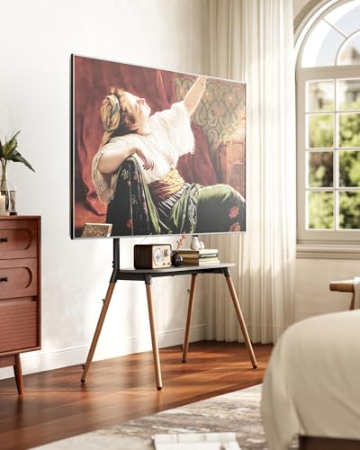 4-Leg Easel TV Stand for 49-86" TVs, 110 lbs, Black - color: Black, size: 49–86 Inch TVs