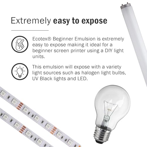 Ecotex® Beginner Screen Printing Emulsion, Ready to Use Photo Emulsion 16oz - size: 16 fl oz