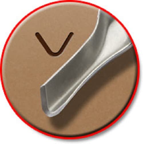 ESSDEE 0.5mm Linoleum Cutter Tool - No. 1 Size Lino Blades - High Carbon Steel - Pack of 5 - Made in UK