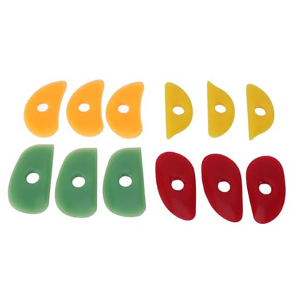 Mudtool, Clay Tools Soft Rubber Rib for Pottery Clay Silicone Ceramics Tools 12Pcs Pottery Rubber Clay Ceramic Ribs Pottery Tools for DIY Sculpting Pottery Ceramics Clay Tool