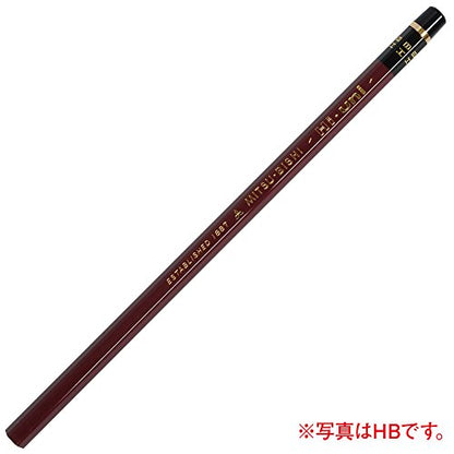Uni Hi-Uni Wooden Pencil - 8B - Box of 12 (HU8B) - style: 8B