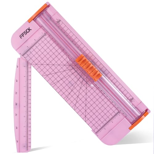 A4 Paper Cutter Slider 12 Inch Paper Trimmer Photo Cutter, Pink - color: Pink