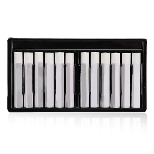 12Pcs White Oil Pastels, Single Colors Oil Paint Sticks Set, White Soft Oil Pastels, Fine Oil Pastel Set for Beginners, Indoor Activities, Painter, School Supplies