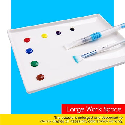 MEEDEN Ceramic Paint Palette: Artist Palette Mixing Tray, 10" X 6.3"