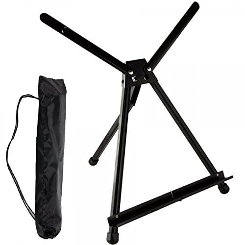 SoHo Urban Artist Black Aluminum Tabletop Easel Stand, Portable Easel for Display, Painting Canvas and More, Set of 1 - size: 1 Unit