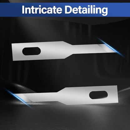 120 Pack Hobby Knife Blades, #A16 High Carbon Steel Replacement Blades for Craft & Art, Standard Sharpness Craft Knife Refills for Paper, Fabric & Thin Plastic - style: #A16