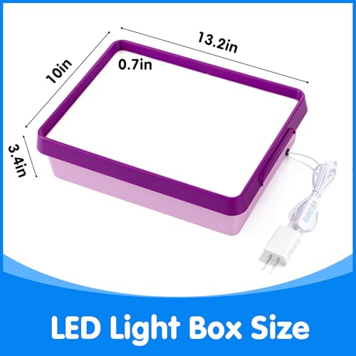 Odoorgames Young Explorers Light Table – Light Up Table (Purple) - color: Purple